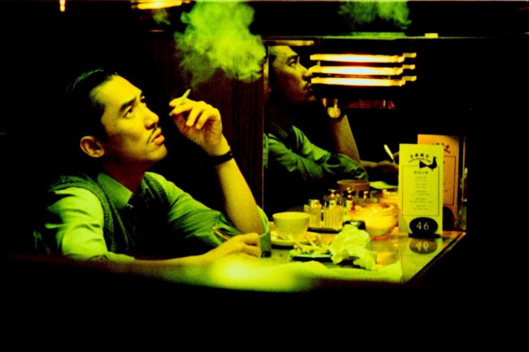 Tony Leung Chiu Wai as Chow Mo Wan - On the set of 2046 by Wong Kar-Wai Wing Shya