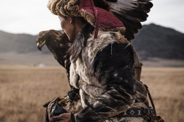 Portrait of a Mongolian Eagle Hunter by Tom Tautz